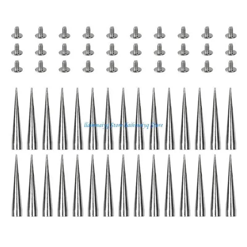 573B 30 Sets Of Decorative Cone Spikes Screwback Studs Rivets Metal Tree Spikes Studs
573B 30 Sets Of Decorative Cone Spikes Screwback Studs Rivets Metal Tree Spikes Studs