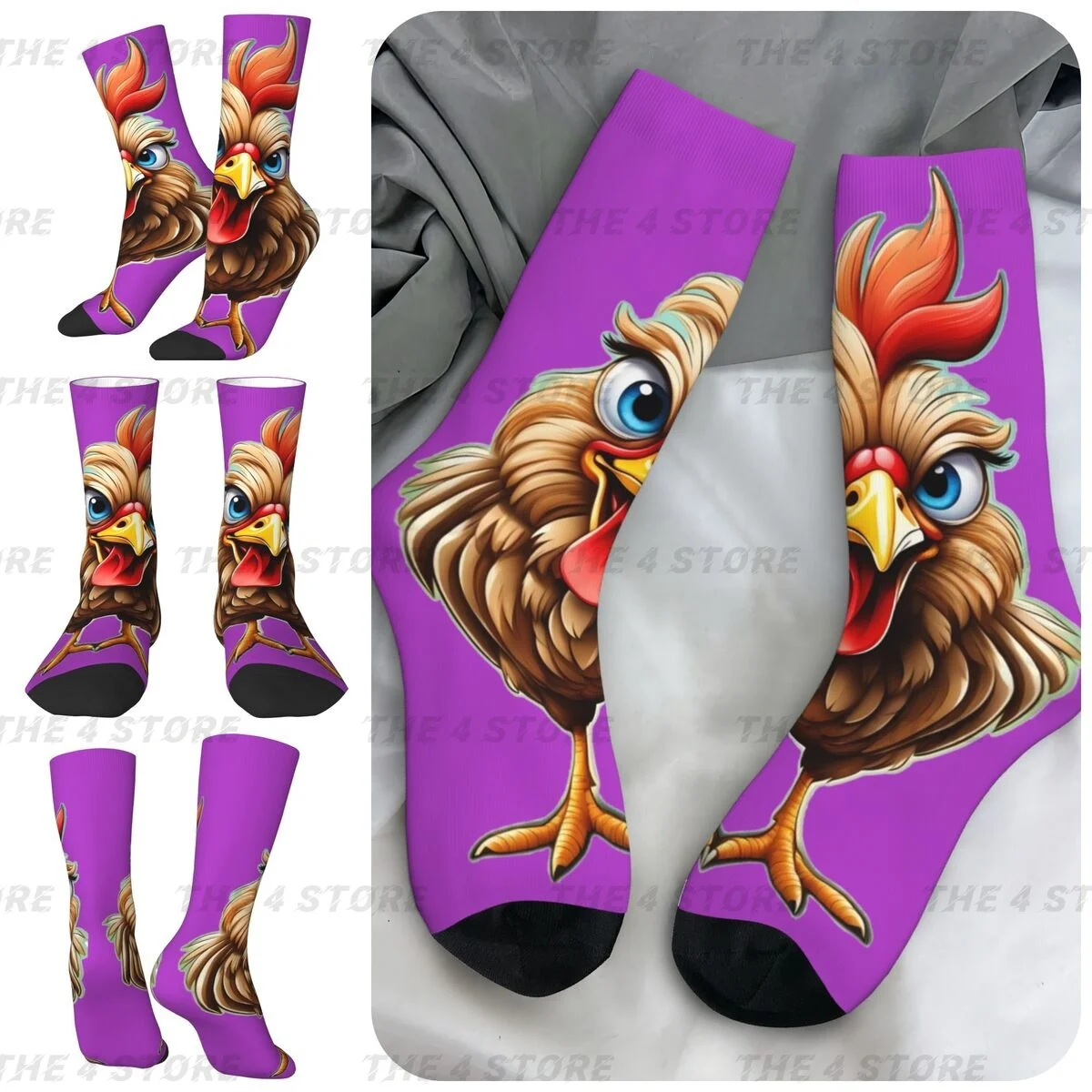 High elasticity polyester fiber 3D printing cosy Unisex Running THE ROOSTER Interesting Four Seasons Socks
High elasticity polyester fiber 3D printing cosy Unisex Running THE ROOSTER Interesting Four Seasons Socks
