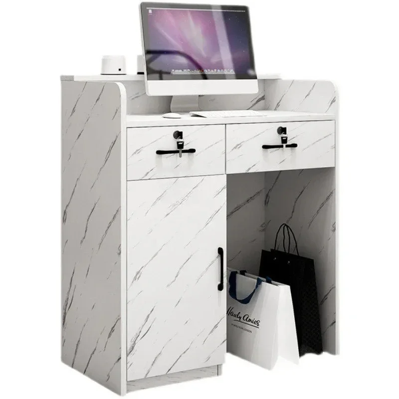 Modern Reception Desk Office White Minimalist Company Front Desk Small Clothing Store Reception Cashier High Quality
Modern Reception Desk Office White Minimalist Company Front Desk Small Clothing Store Reception Cashier High Quality