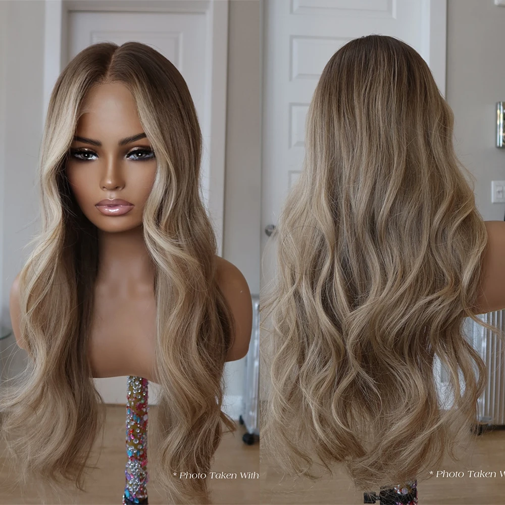 Summer Ashy Blonde Synthetic Lace Front Wig Rooty Ombre Premium Wig 13x4 Free Part Wig HD Invisible Lace Front Long Wavy 24 inch
Summer Ashy Blonde Synthetic Lace Front Wig Rooty Ombre Premium Wig 13x4 Free Part Wig HD Invisible Lace Front Long Wavy 24 inch
