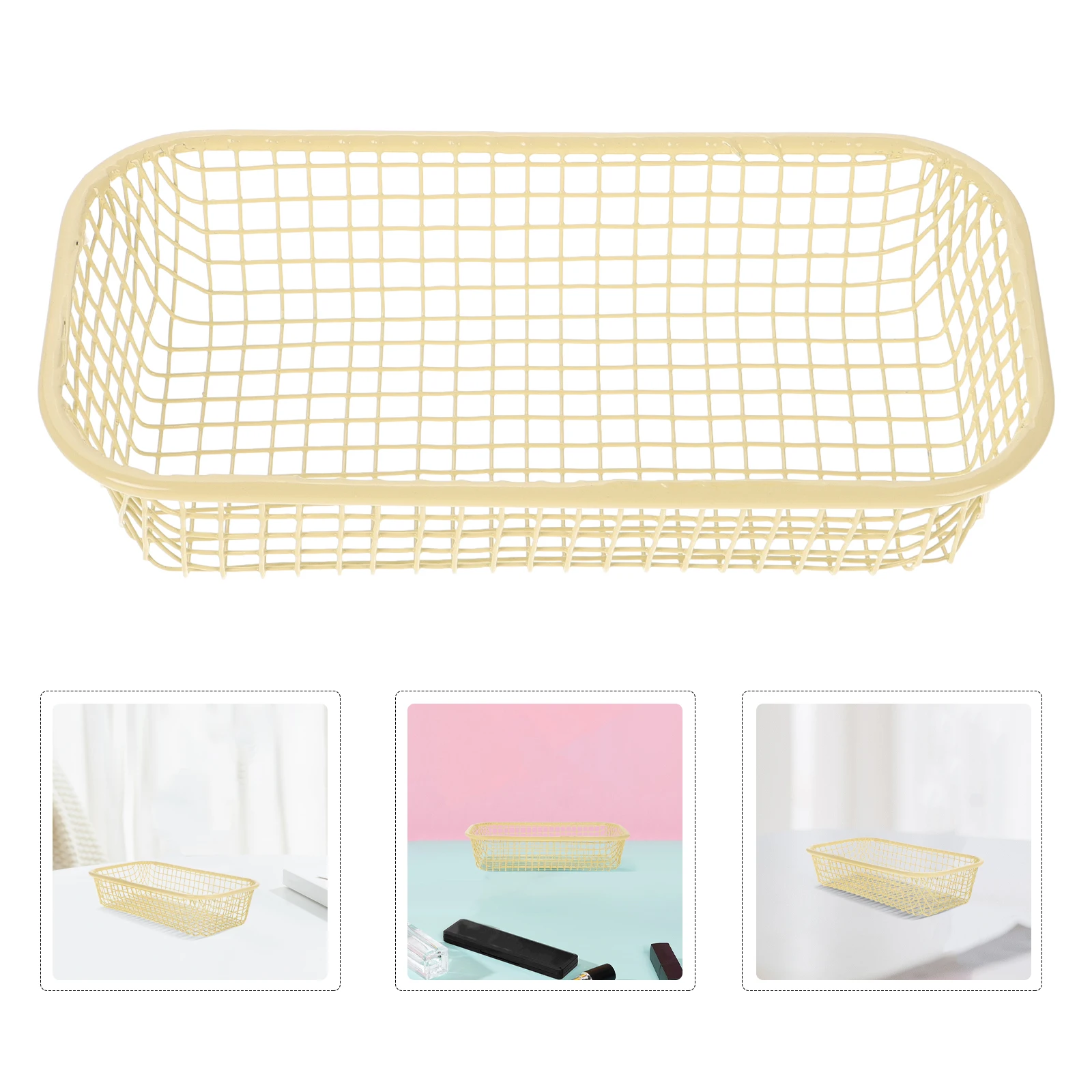 1pcs Wire Storage Basket Iron Mesh Organizer Compact Countertop Desktop Container Multi-Use Silverware Holder For Kitchen Pantry
1pcs Wire Storage Basket Iron Mesh Organizer Compact Countertop Desktop Container Multi-Use Silverware Holder For Kitchen Pantry