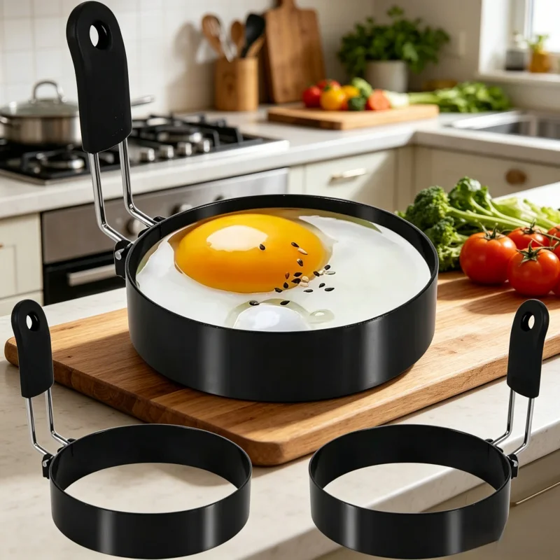 Stainless Steel Anti-Scalding Ring for Fried Eggs, Non-Stick Round Mold for Pancakes and Breakfast Sandwiches
Stainless Steel Anti-Scalding Ring for Fried Eggs, Non-Stick Round Mold for Pancakes and Breakfast Sandwiches