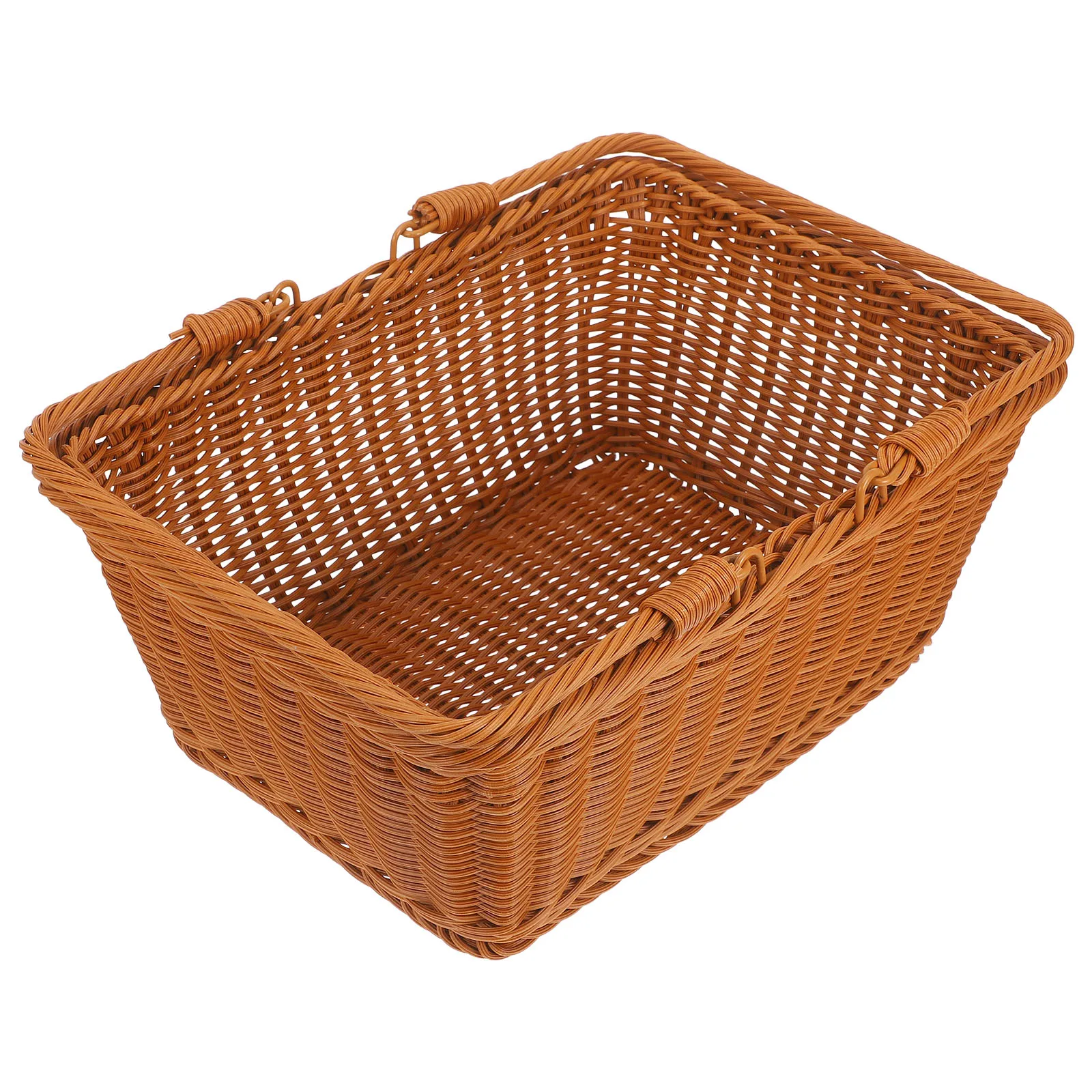 Outdoor Imitation Rattan Basket Big Capacity Picnic Storage Basket Multifunctional Fruit Vegetable Snacks Holder
Outdoor Imitation Rattan Basket Big Capacity Picnic Storage Basket Multifunctional Fruit Vegetable Snacks Holder