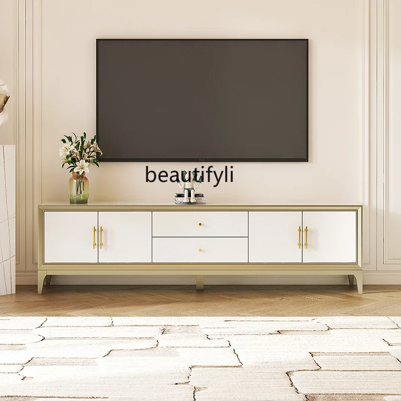 Solid wood TV cabinet living room household cream wind floor low cabinet white floor cabinet locker
Solid wood TV cabinet living room household cream wind floor low cabinet white floor cabinet locker