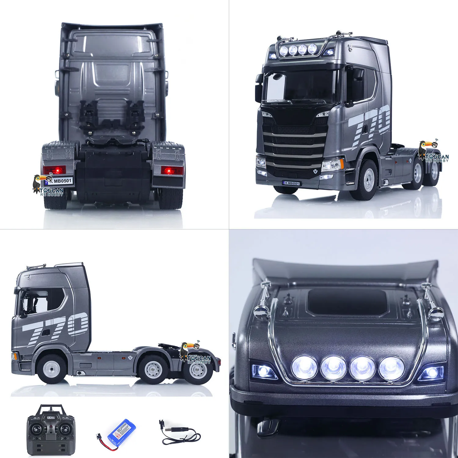 Пластиковый тягач с дистанционным управлением в масштабе 1/18 6X4 SC 770S 1501 RWD RC Грузовик со световым звуком RTR Модель игрушки для взрослых
Пластиковый тягач с дистанционным управлением в масштабе 1/18 6X4 SC 770S 1501 RWD RC Грузовик со световым звуком RTR Модель игрушки для взрослых