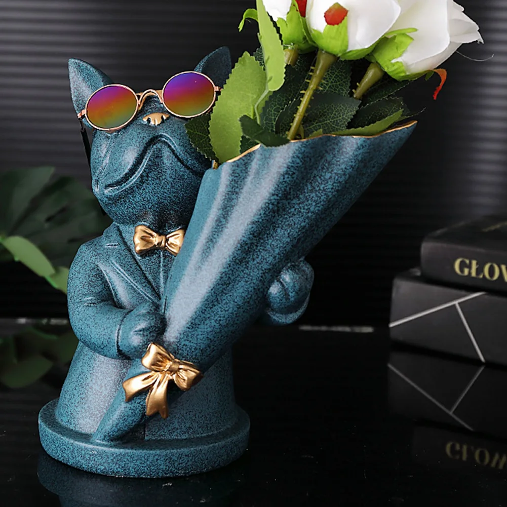 N10R-Home Decor Figurine Miniature French Bulldog Sculpture Desktop Flower Vase Table Decoration Modern Decorative Statue
N10R-Home Decor Figurine Miniature French Bulldog Sculpture Desktop Flower Vase Table Decoration Modern Decorative Statue