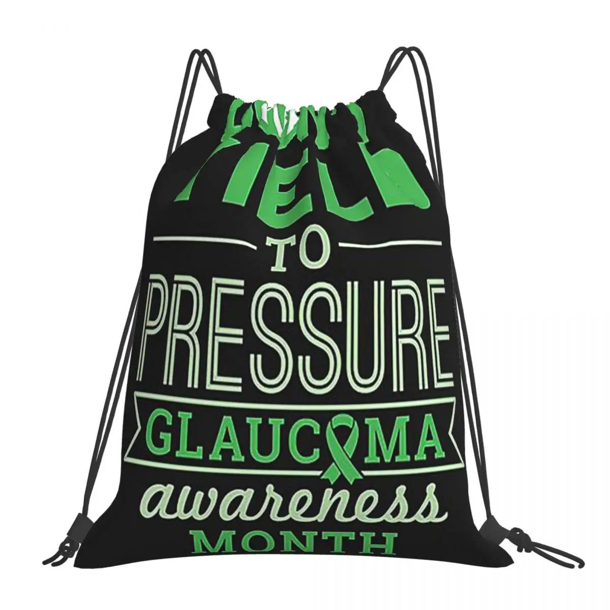 Don't Yield To Pressure Glaucoma Awareness Backpacks Portable Drawstring Bundle Pocket Shoes Bag Book Bags For Travel Students
Don't Yield To Pressure Glaucoma Awareness Backpacks Portable Drawstring Bundle Pocket Shoes Bag Book Bags For Travel Students