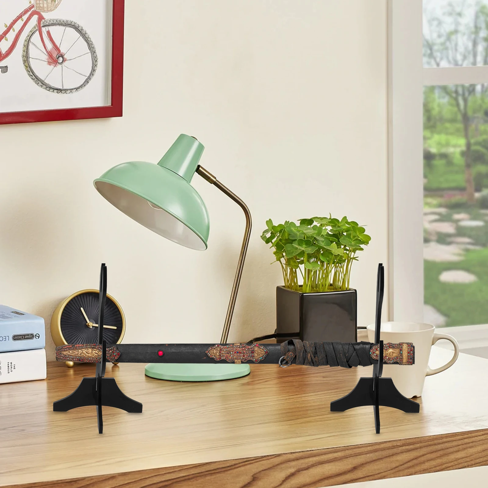Martial Horizontal Horizontal Display Stand Display Shelf Rack Rack Shelf Collector Decorative Sword Sword Hanger Holder
Martial Horizontal Horizontal Display Stand Display Shelf Rack Rack Shelf Collector Decorative Sword Sword Hanger Holder
