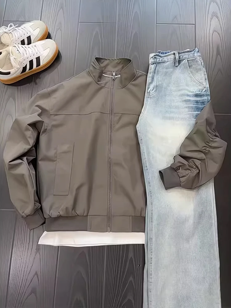 ey American Tee-Proof Flight Jaet Men's ort Sle Stand Collar Baseball Vest ort Workwear Coat Autumn Casual Faion
ey American Tee-Proof Flight Jaet Men's ort Sle Stand Collar Baseball Vest ort Workwear Coat Autumn Casual Faion