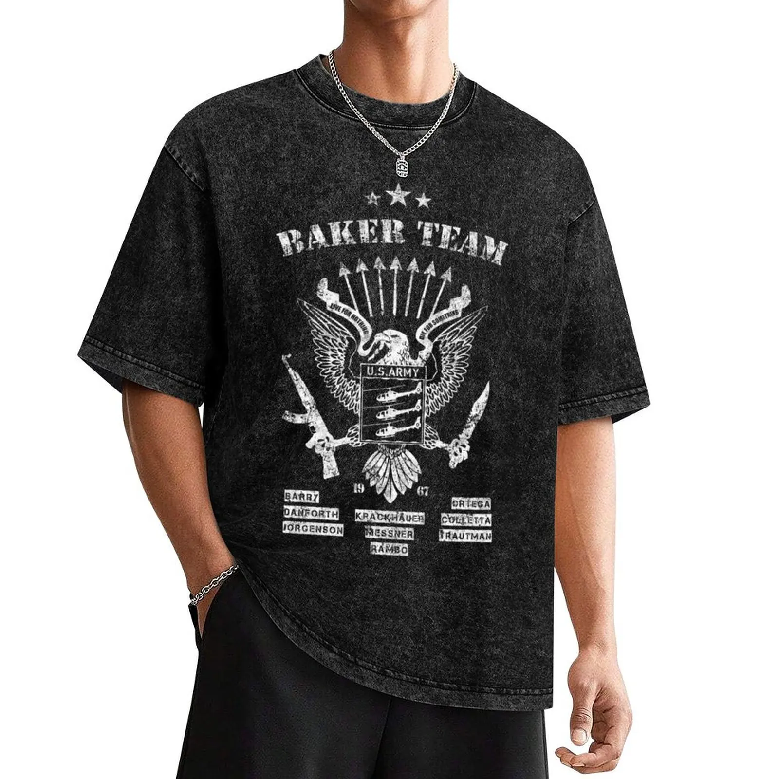 Rambo Baker Team T-Shirt blue archive customs plain oversized Men's cotton t-shirt
Rambo Baker Team T-Shirt blue archive customs plain oversized Men's cotton t-shirt