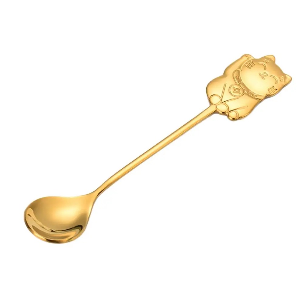Stainless Steel Luck Cat Spoon Creative Coffee Stirring Sugar Dessert Tea Ice Cream Portable Lightweight Safe Food Grade Rust
Stainless Steel Luck Cat Spoon Creative Coffee Stirring Sugar Dessert Tea Ice Cream Portable Lightweight Safe Food Grade Rust