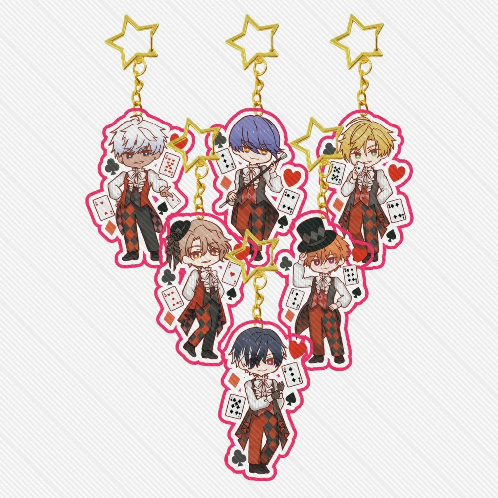 6CM love Obey Me cool Acrylic Stand Keychain Cosplay Characters Ornament Accessories Christmas Collection Gifts
6CM love Obey Me cool Acrylic Stand Keychain Cosplay Characters Ornament Accessories Christmas Collection Gifts