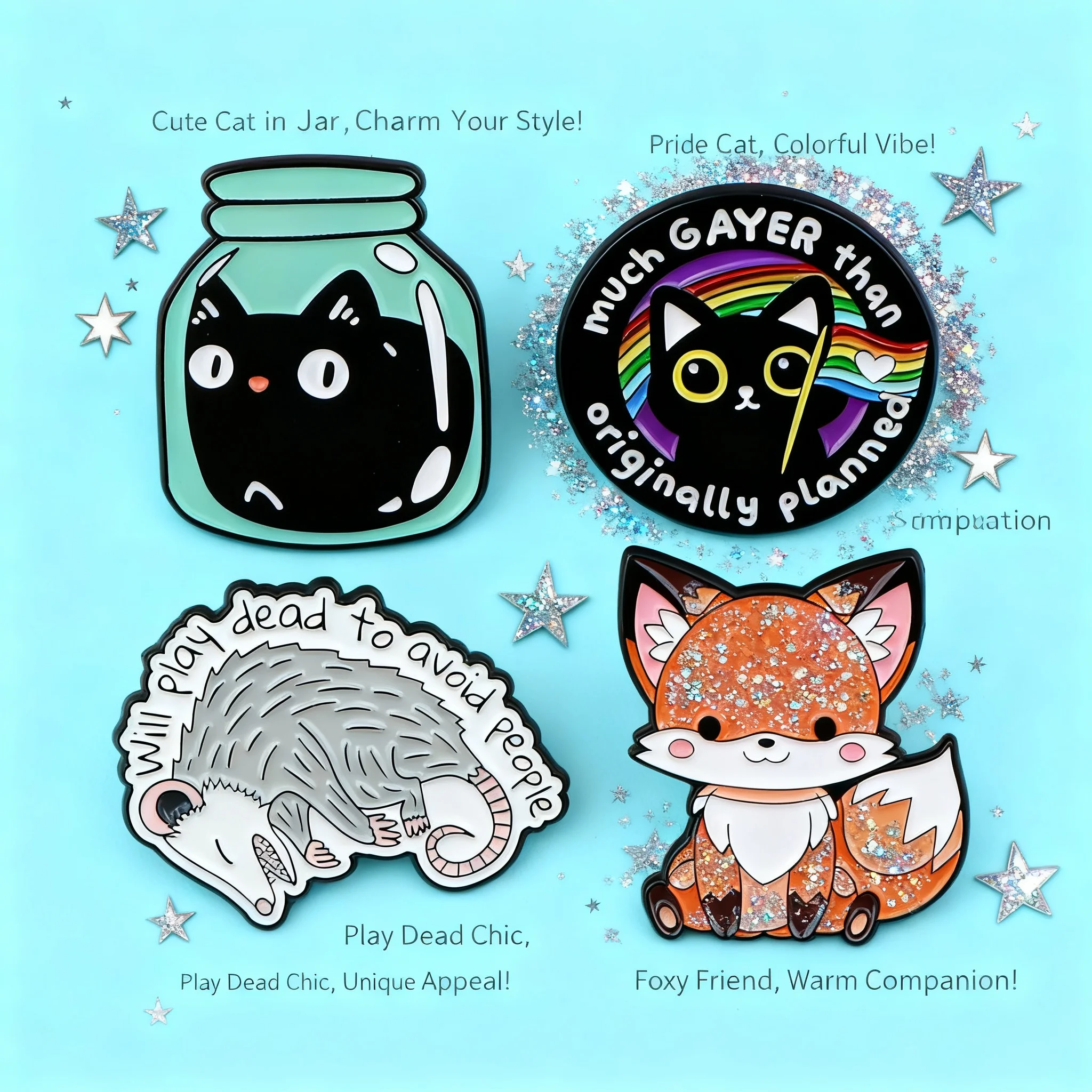 Cat Opossum Quote Brooch Pin Clothing Backpack Accessories Badge Fashion Hot Sell Alloy Lapel Pin
Cat Opossum Quote Brooch Pin Clothing Backpack Accessories Badge Fashion Hot Sell Alloy Lapel Pin