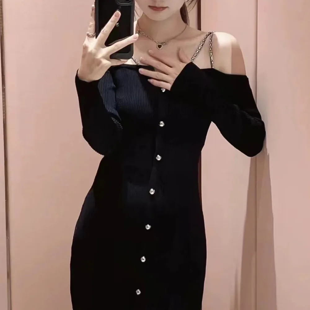 Ele Name Lady Sle One oulder Bridesmaid Dr Knitted Single Button Wrap Bodycon Long Sve Autumn New Arrival Women...
Ele Name Lady Sle One oulder Bridesmaid Dr Knitted Single Button Wrap Bodycon Long Sve Autumn New Arrival Women...