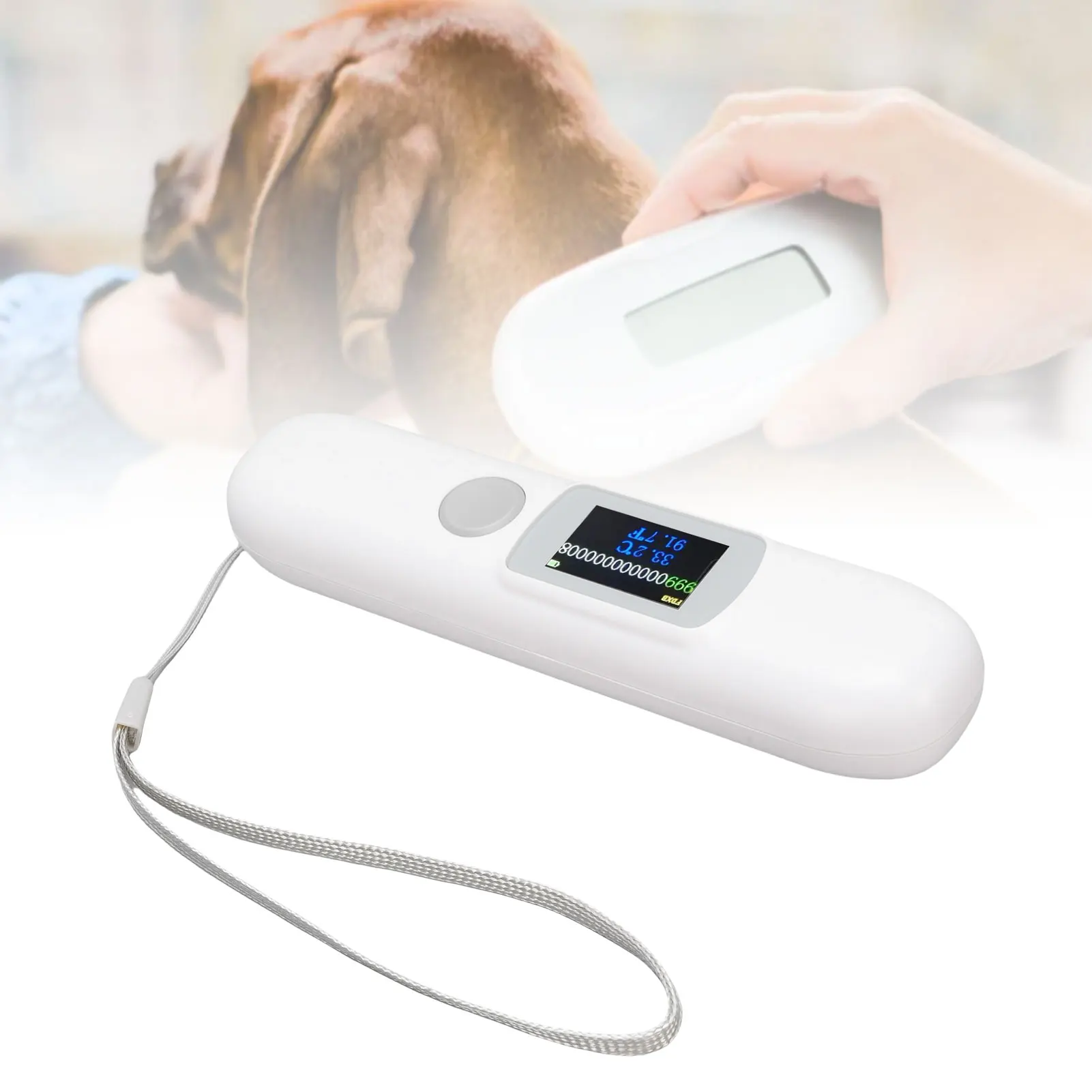 Pet Microchip Scanner 134.2Khz Communicating APP Control Animal Microchip Reader Portable for Animal Management
Pet Microchip Scanner 134.2Khz Communicating APP Control Animal Microchip Reader Portable for Animal Management