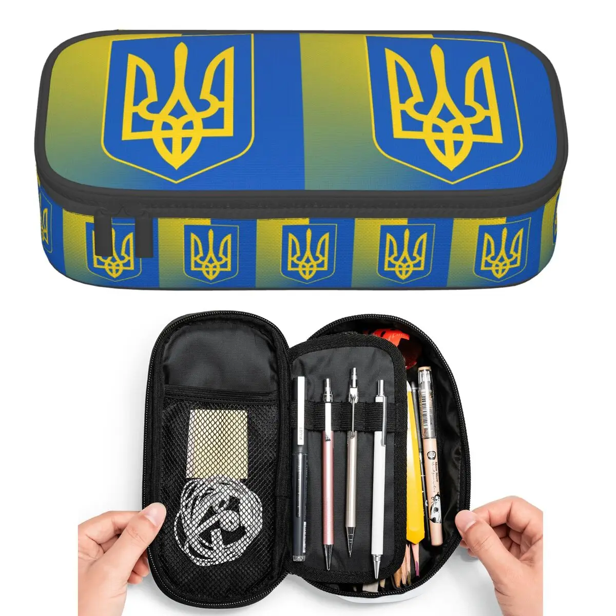 Flag Of Ukraine Pencil Cases for Student Pen Box Pencil Bag Large Storage Pencil Pouch Pen Holder
Flag Of Ukraine Pencil Cases for Student Pen Box Pencil Bag Large Storage Pencil Pouch Pen Holder