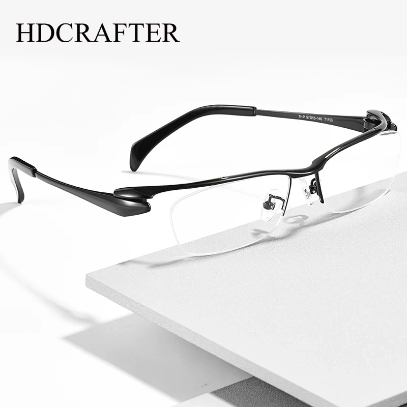 HD Half Rim Men Business Pure Titanium Eye Glasses Frame High Quality New Myopia Optical Prescription Eyeglasses Classic Eyewear
HD Half Rim Men Business Pure Titanium Eye Glasses Frame High Quality New Myopia Optical Prescription Eyeglasses Classic Eyewear