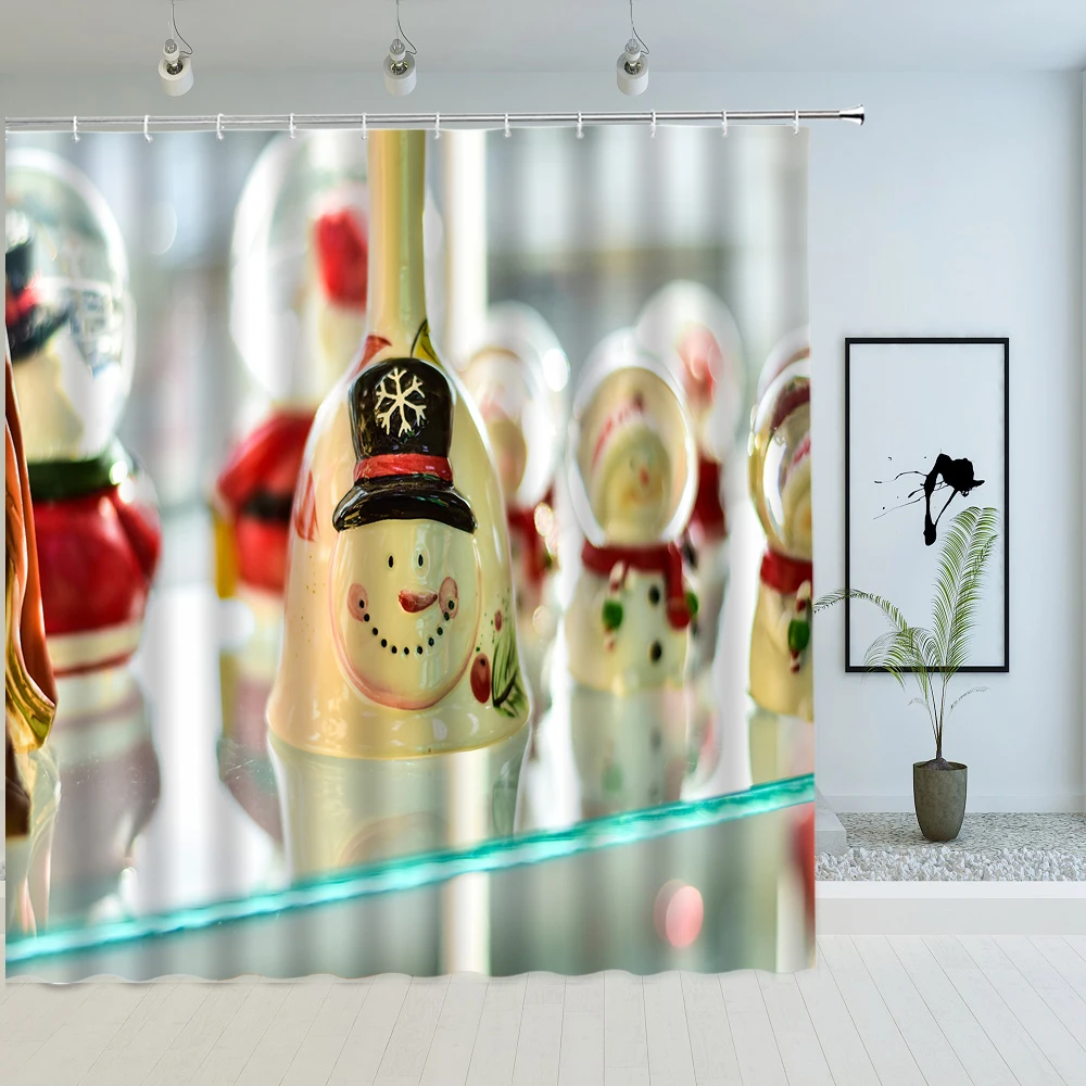 New Year Gift Box Christmas Shower Curtain Children Cartoon Xmas gift bauble Fabric Bath Curtains Bathroom Deco with Hook Screen
New Year Gift Box Christmas Shower Curtain Children Cartoon Xmas gift bauble Fabric Bath Curtains Bathroom Deco with Hook Screen