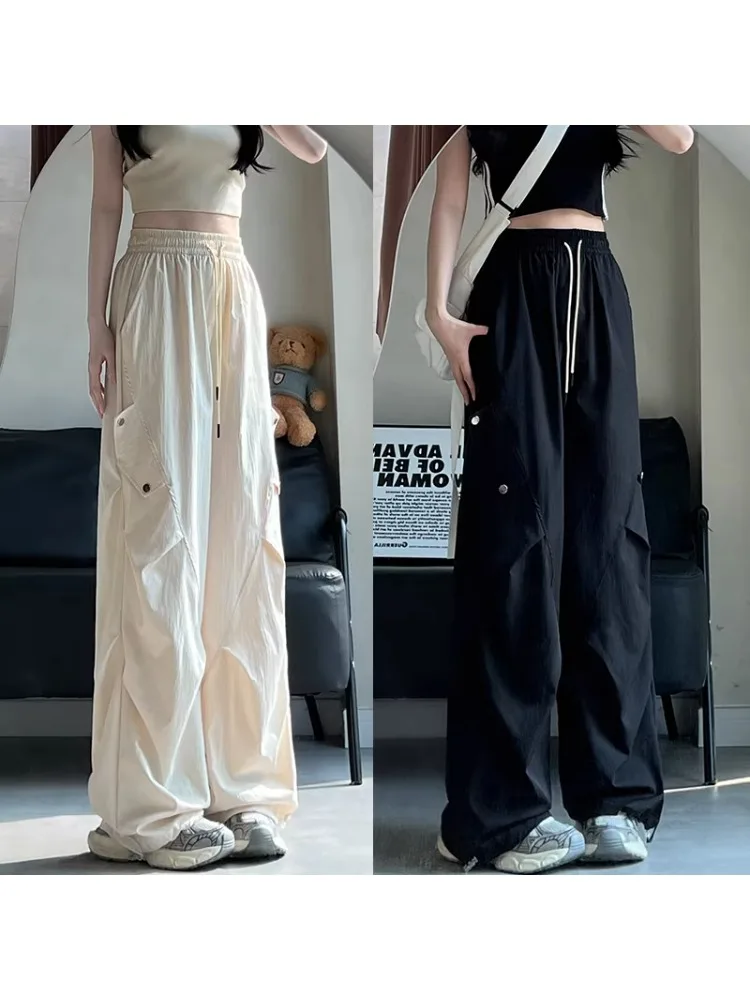 American Style Paratrooper Workwear Pants High Waist Wide Leg Sport Quick Dry Straight Cut Spring Summer Autumn plus Size
American Style Paratrooper Workwear Pants High Waist Wide Leg Sport Quick Dry Straight Cut Spring Summer Autumn plus Size