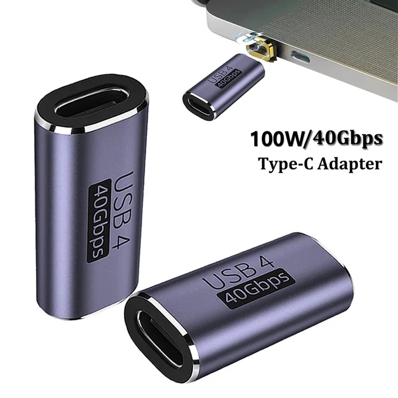 USB4.0 40Gbps OTG Type C 90 Degree Adapter 100W 5A Type-C Male to Female Fast Charging Converter USB C Data Adapter For Macbook
USB4.0 40Gbps OTG Type C 90 Degree Adapter 100W 5A Type-C Male to Female Fast Charging Converter USB C Data Adapter For Macbook