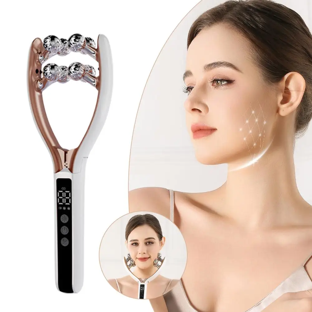 EMS Microcurrent Face Neck Massager V Shape Lifting Roller Red Blue Light Vibration Face Slimming Device Home Use Beauty Device
EMS Microcurrent Face Neck Massager V Shape Lifting Roller Red Blue Light Vibration Face Slimming Device Home Use Beauty Device