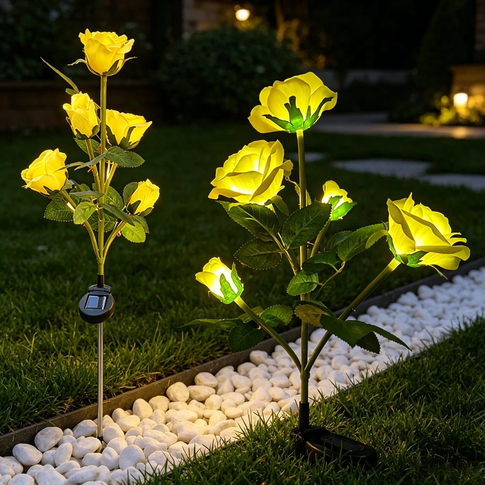 5 Head Garden Yard Lawn Night Lamp LED Solar Simulation Rose Flower Solar LED Light Landscape Garden Christmas Wedding Home
5 Head Garden Yard Lawn Night Lamp LED Solar Simulation Rose Flower Solar LED Light Landscape Garden Christmas Wedding Home