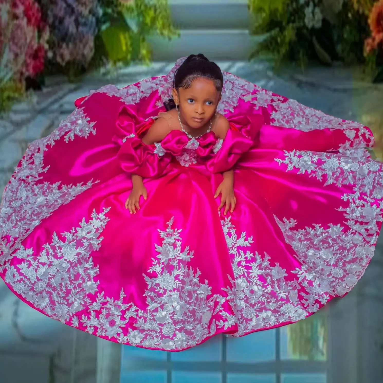 Фуксия, платья для дня рождения для девочек, кружевные платья с цветочной аппликацией по индивидуальному заказу, пышные платья для маленьких детей
Фуксия, платья для дня рождения для девочек, кружевные платья с цветочной аппликацией по индивидуальному заказу, пышные платья для маленьких детей