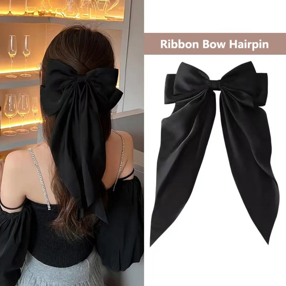 Double Layer Black Bow Hair Clip Korean Duckbill Big Ribbon Top Clip Retro Festival Gift Chiffon Cloth Spring Clip
Double Layer Black Bow Hair Clip Korean Duckbill Big Ribbon Top Clip Retro Festival Gift Chiffon Cloth Spring Clip