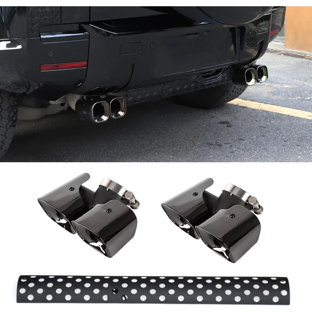 Exhause Pipe Trim Set Compatible For 2020-2025 Land Rover Defender 90 110 130 Stainless Steel Decorative Accessories
Exhause Pipe Trim Set Compatible For 2020-2025 Land Rover Defender 90 110 130 Stainless Steel Decorative Accessories