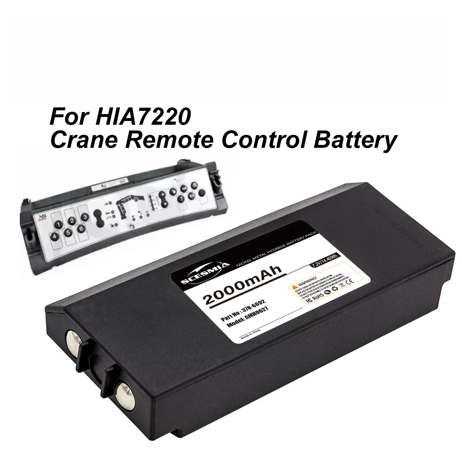 3000mAh Crane Remote Control HIA7220 Battery For Hiab XS Drive H3786692 XS Drive H3796692 AX-HI6692 AMH0627 XS Drive
3000mAh Crane Remote Control HIA7220 Battery For Hiab XS Drive H3786692 XS Drive H3796692 AX-HI6692 AMH0627 XS Drive