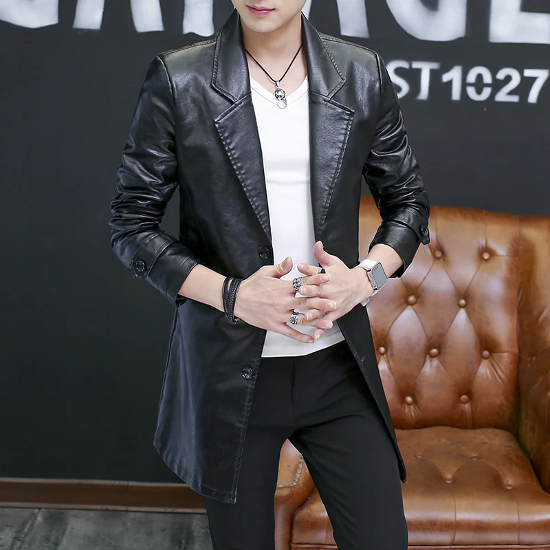 Мужская куртка средней длины из искусственной кожи, повседневная, делового стиля, с флисовой подкладкой, на одной пуговице, декорированная, приталенная, ветрозащитная
Мужская куртка средней длины из искусственной кожи, повседневная, делового стиля, с флисовой подкладкой, на одной пуговице, декорированная, приталенная, ветрозащитная