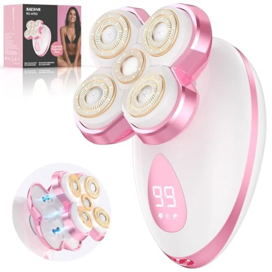 Electric Razors for Women - Upgraded Magnetic Electric Shaver for Women Cordless Painless Hair Remover for Legs Bikini Face Lad
Electric Razors for Women - Upgraded Magnetic Electric Shaver for Women Cordless Painless Hair Remover for Legs Bikini Face Lad