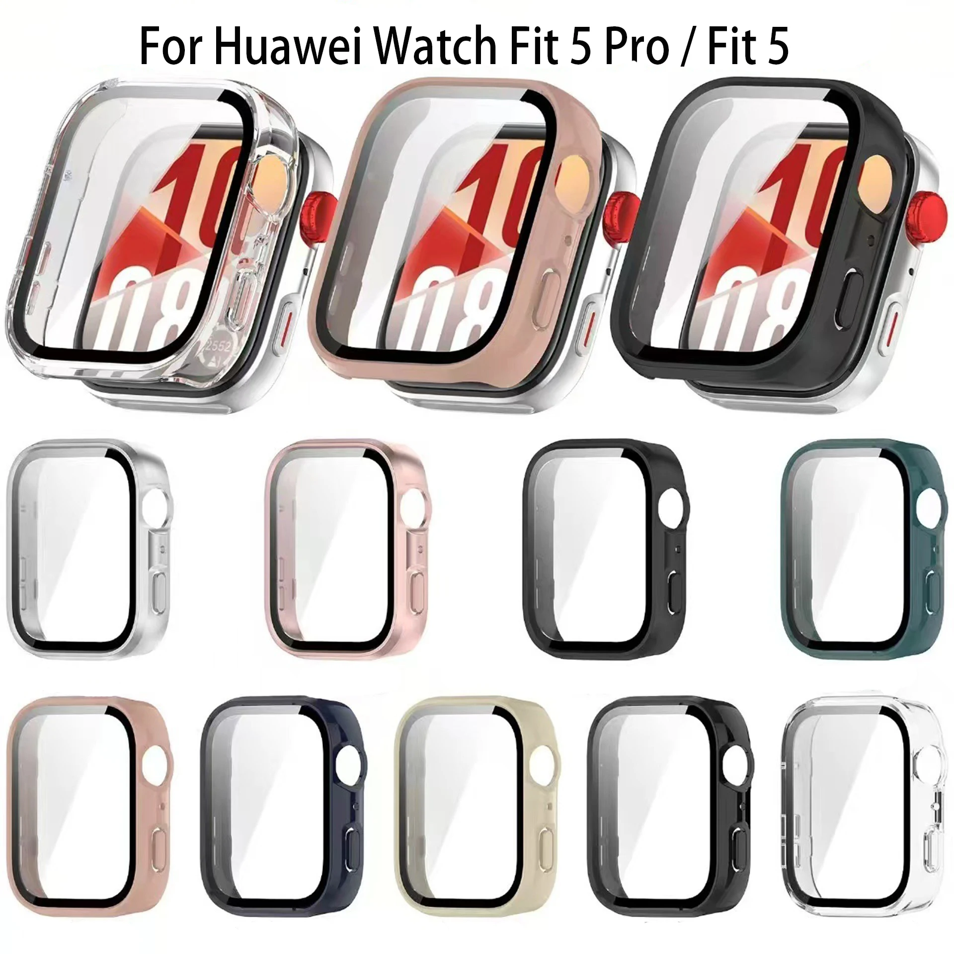 Glass+Case for Huawei Watch Fit 5Pro Tempered Glass Screen Protector & Hard PC Protective Bumper Correa Huawei Fit 5 Accessories
Glass+Case for Huawei Watch Fit 5Pro Tempered Glass Screen Protector & Hard PC Protective Bumper Correa Huawei Fit 5 Accessories