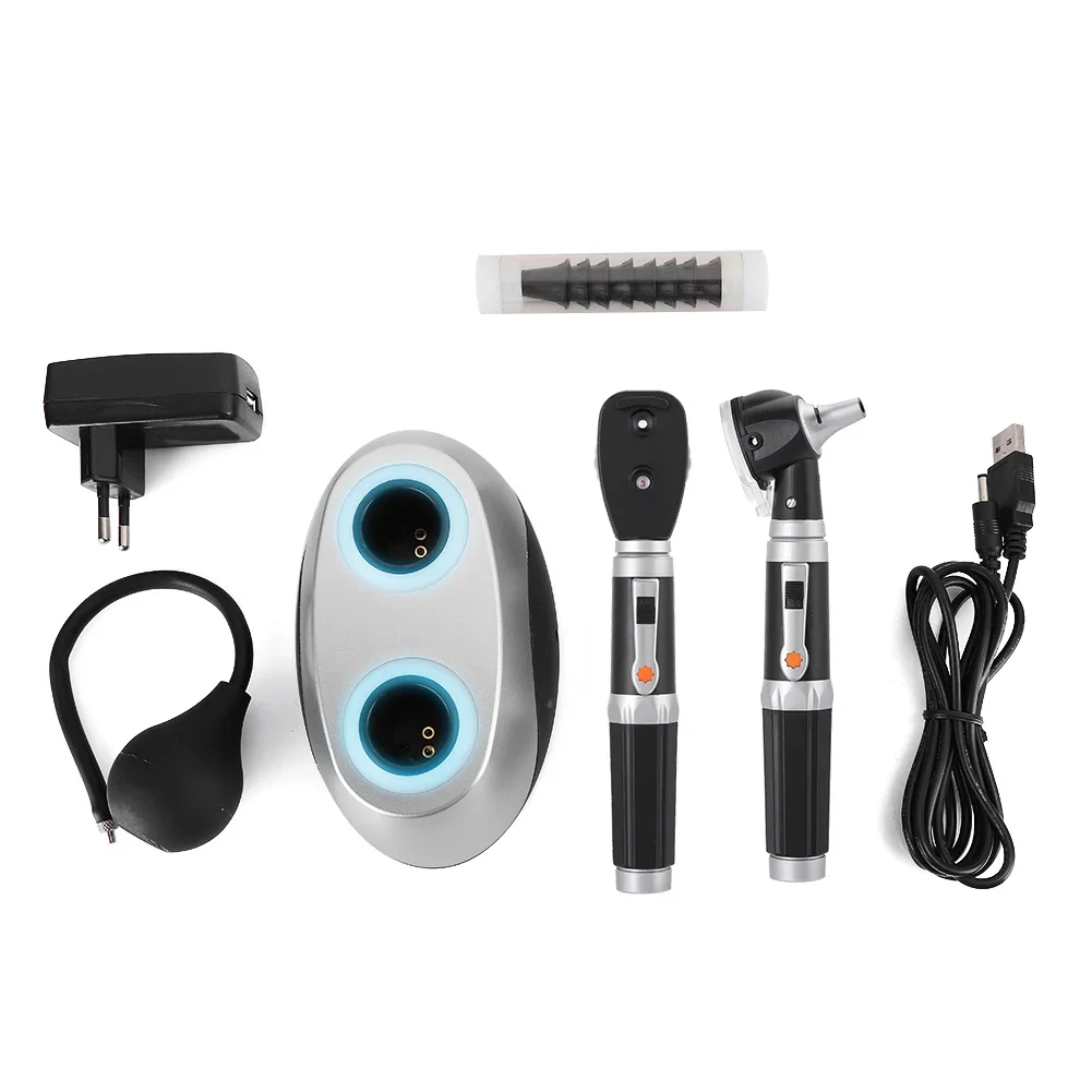 Оптоволоконный офтальмоскоп, устройство для очистки глаз, набор инструментов с двойным отверстием, перезаряжаемая вилка европейского стандарта, USB 
Оптоволоконный офтальмоскоп, устройство для очистки глаз, набор инструментов с двойным отверстием, перезаряжаемая вилка европейского стандарта, USB