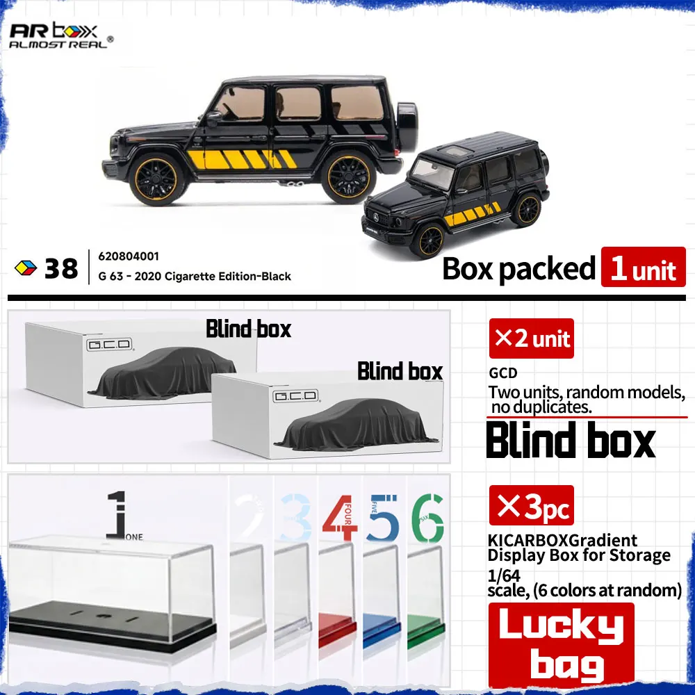 ARBOX 1/64 G63 Box-Style Off-Road SUV Mystery Bundle Pack Diecast Alloy Car Model Set Surprise Gift Bag Collection for Adults
ARBOX 1/64 G63 Box-Style Off-Road SUV Mystery Bundle Pack Diecast Alloy Car Model Set Surprise Gift Bag Collection for Adults