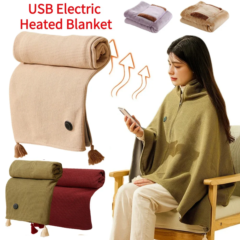 Wearable Heating Electric Blanket Shawl 3 Heating Levels USB Chargeable Heated Blanket Shawl Heated Shawl for Home Office 2Types
Wearable Heating Electric Blanket Shawl 3 Heating Levels USB Chargeable Heated Blanket Shawl Heated Shawl for Home Office 2Types