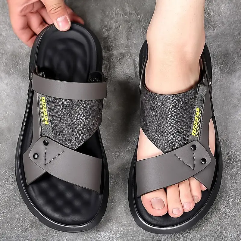 Сандалии мужские из натуральной кожи, мягкая походная обувь с ремешком на щиколотке, домашние и уличные тапочки, пляжные, треккинговые, с открытым носком, распродажа
Сандалии мужские из натуральной кожи, мягкая походная обувь с ремешком на щиколотке, домашние и уличные тапочки, пляжные, треккинговые, с открытым носком, распродажа