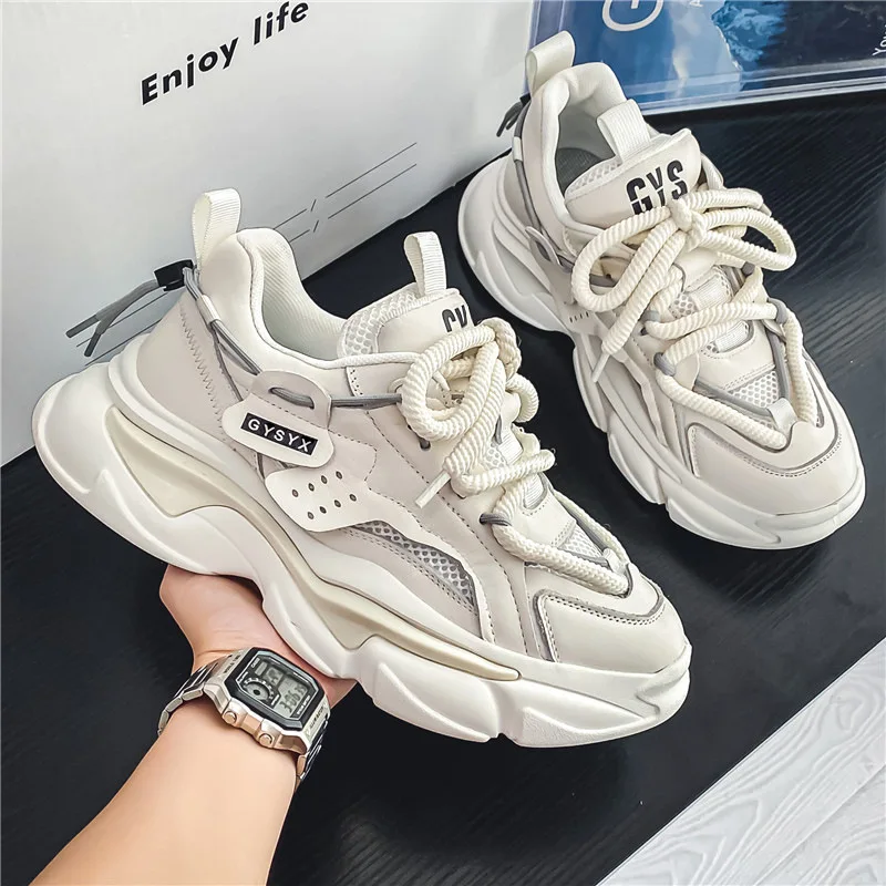 Sneaker Men's Autumn Non-Slip Wear-Resistant Casual Running Shoes Teenagers Outdoor Gray Thick Sole Tenis
Sneaker Men's Autumn Non-Slip Wear-Resistant Casual Running Shoes Teenagers Outdoor Gray Thick Sole Tenis
