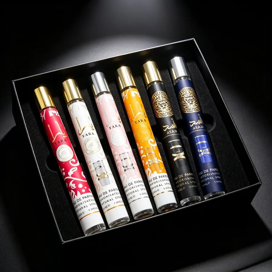 6pcsX35ml Arabian Perfumes Lasting Fragrance Spray Floral Scent Eau De Parfum Cologne Deodorants High Quality Gifts Small Test Tube
6pcsX35ml Arabian Perfumes Lasting Fragrance Spray Floral Scent Eau De Parfum Cologne Deodorants High Quality Gifts Small Test Tube