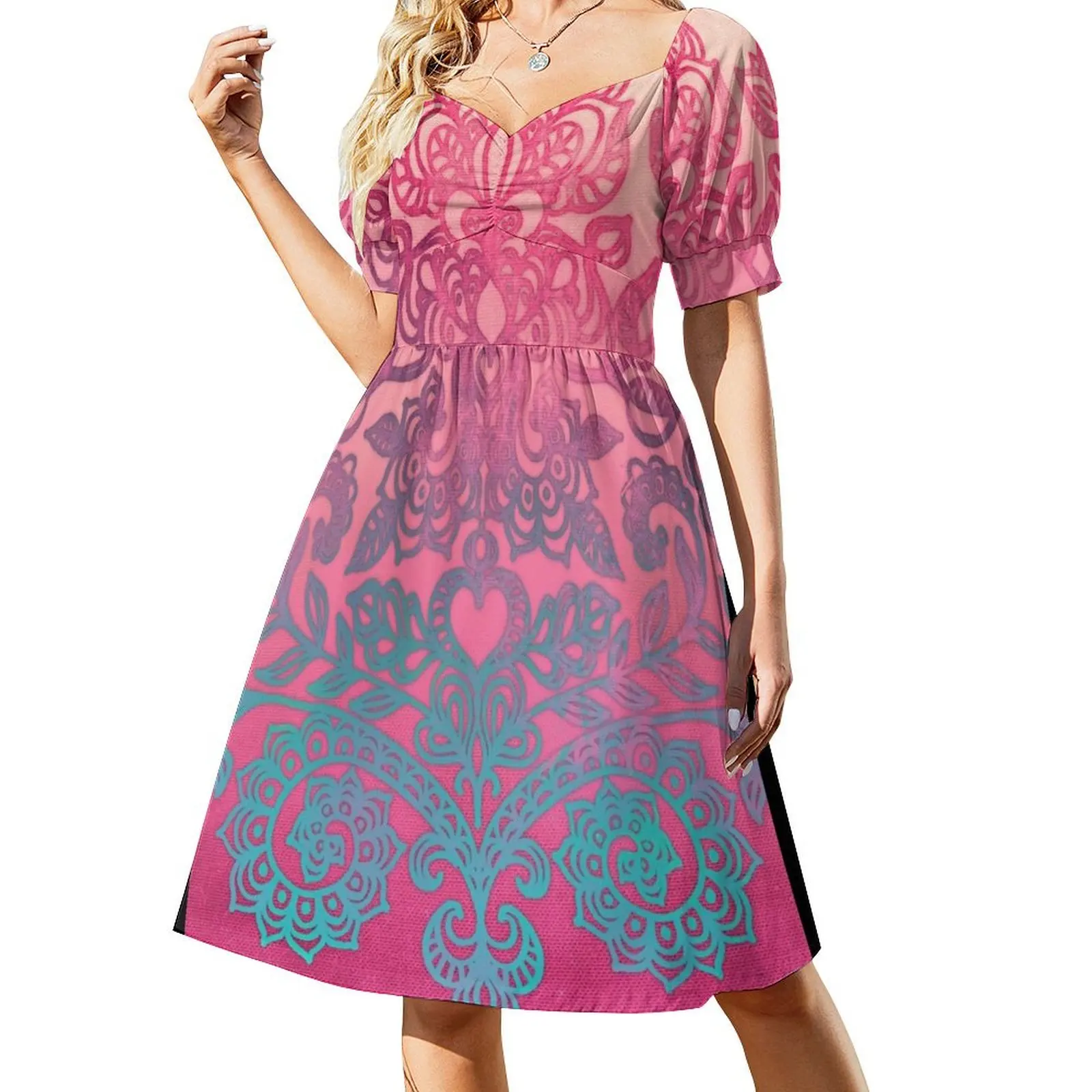 Ombre Folk Art Doodle Short-Sleeved Dress Long dress woman luxury evening dresses 2025 Elegant gowns dresses summer
Ombre Folk Art Doodle Short-Sleeved Dress Long dress woman luxury evening dresses 2025 Elegant gowns dresses summer