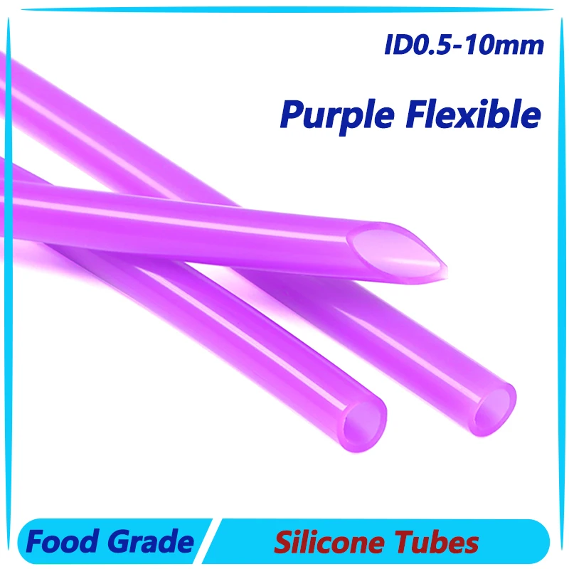 Purple Flexible Silicone Tube Food Grade Rubber Hose Aquarium Air Irrigation Pipes Water Connector Garden Hoses 1~10M ID0.5-10mm
Purple Flexible Silicone Tube Food Grade Rubber Hose Aquarium Air Irrigation Pipes Water Connector Garden Hoses 1~10M ID0.5-10mm