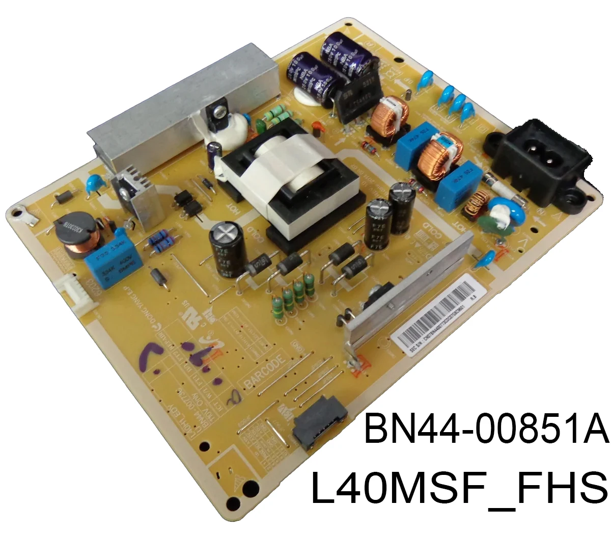 BN44-00851A L40MSF_FHS Compatible models Power Supply Board BN44-00851B is for UE40J5005AK UE40J5070SS UE40J5000AW UE40J5000AK
BN44-00851A L40MSF_FHS Compatible models Power Supply Board BN44-00851B is for UE40J5005AK UE40J5070SS UE40J5000AW UE40J5000AK