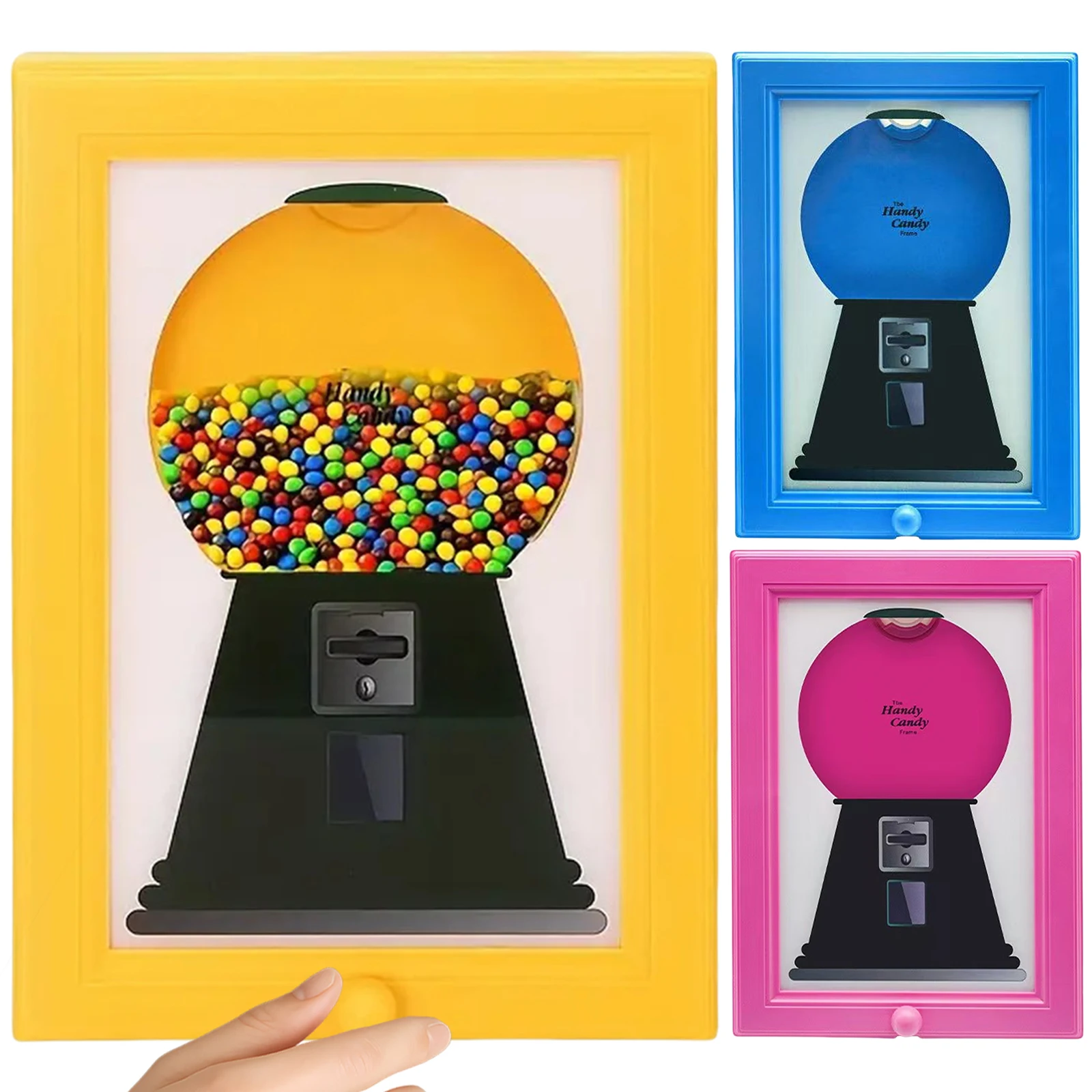 Creative Candy Dispenser Picture Frame Dust-proof Moisture-proof Hanging Handy Candy Frame Rotating Easy Restock Home Decor
Creative Candy Dispenser Picture Frame Dust-proof Moisture-proof Hanging Handy Candy Frame Rotating Easy Restock Home Decor