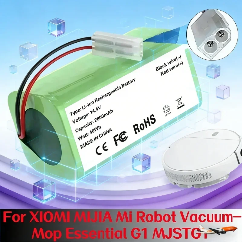 Литиевая батарея 14.4В 2800мАч для робота-пылесоса Xiaomi MIJIA G1 MJSTG1, Rowenta Tefal Explorer Series 20
Литиевая батарея 14.4В 2800мАч для робота-пылесоса Xiaomi MIJIA G1 MJSTG1, Rowenta Tefal Explorer Series 20