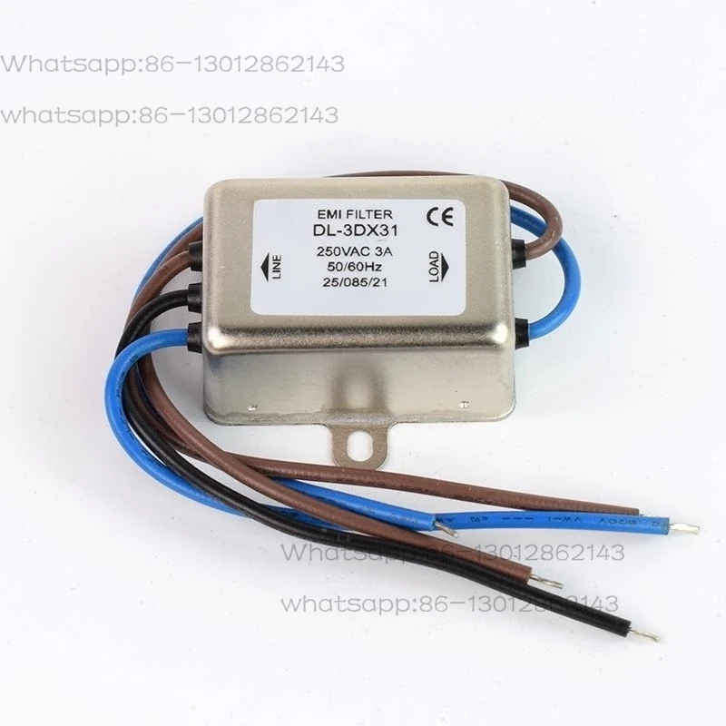Power supply filter 220v anti-interference 1A-30A AC single phase with lead 1DX10
Power supply filter 220v anti-interference 1A-30A AC single phase with lead 1DX10