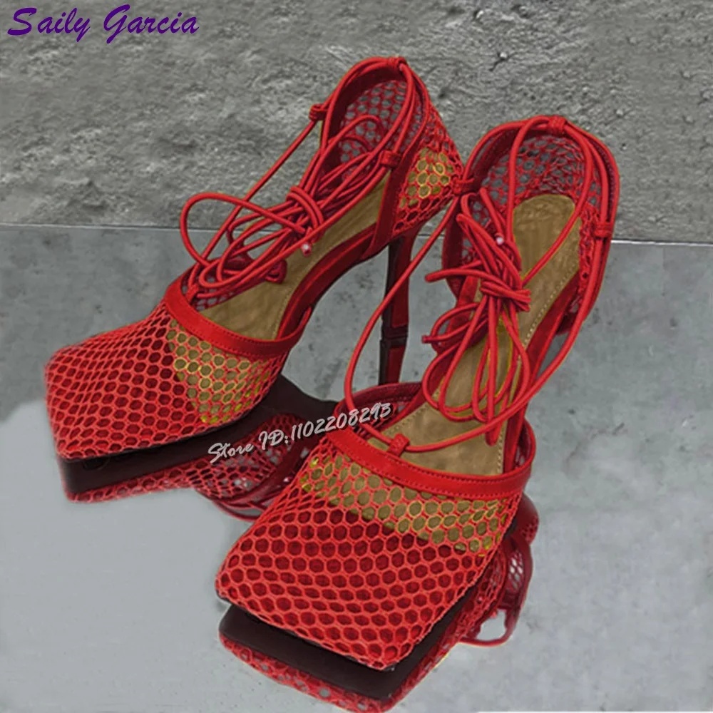 Mesh Breathable Strappy Sandals Square Toe Shallow Lace-up High Heels Cross-tied Ladies Roman Shoes Fashion 2025 Summer Women
Mesh Breathable Strappy Sandals Square Toe Shallow Lace-up High Heels Cross-tied Ladies Roman Shoes Fashion 2025 Summer Women