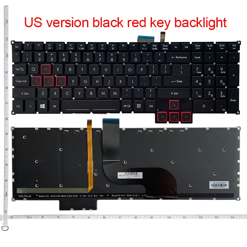 Новая американская английская клавиатура для ноутбука Acer Predator 17 15 G9-791G9-791G G9-591 G9-591G G9-591R VN7-793 GX-791 GX-792 G9-793G G9-592
Новая американская английская клавиатура для ноутбука Acer Predator 17 15 G9-791G9-791G G9-591 G9-591G G9-591R VN7-793 GX-791 GX-792 G9-793G G9-592