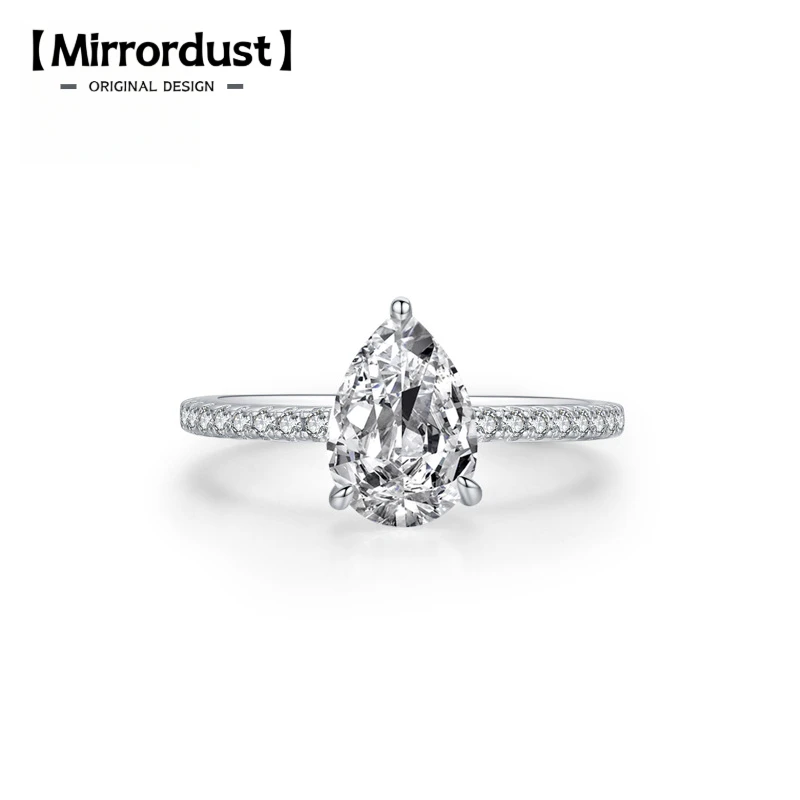 【Mirrordust】S925 Silver Water Drop Shape Simulated Diamond Ring Women's Luxury Boutique Flash Diamond Ring Proposal Ring
【Mirrordust】S925 Silver Water Drop Shape Simulated Diamond Ring Women's Luxury Boutique Flash Diamond Ring Proposal Ring