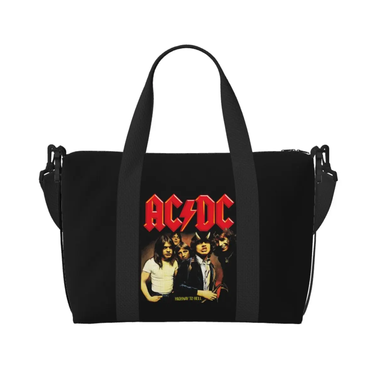Custom Vintage Rock AC DC Tote Bag Women Large Capacity Heavy Metal Music Band Gym Beach Shoulder Travel Bag
Custom Vintage Rock AC DC Tote Bag Women Large Capacity Heavy Metal Music Band Gym Beach Shoulder Travel Bag