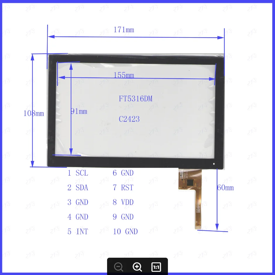 ZhiYuSun XWC2423 NEW 171mm*108mm FT5316DM Touch sensor panel use GPS DVD overlay kit Resolution 171*108 XWC 2423
ZhiYuSun XWC2423 NEW 171mm*108mm FT5316DM Touch sensor panel use GPS DVD overlay kit Resolution 171*108 XWC 2423